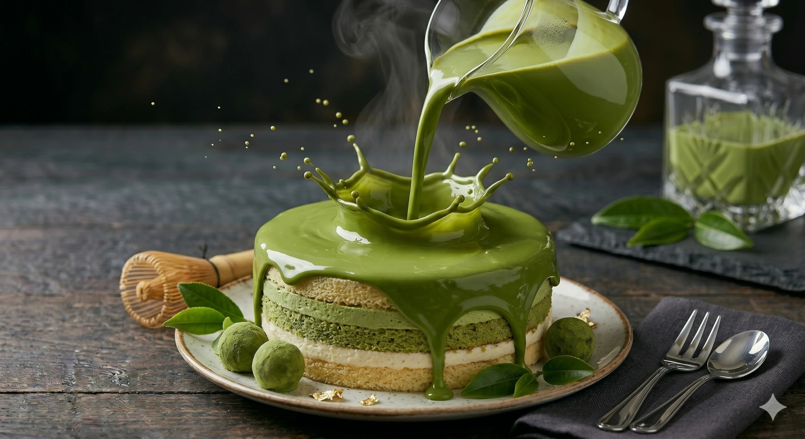 Matcha sponge cake